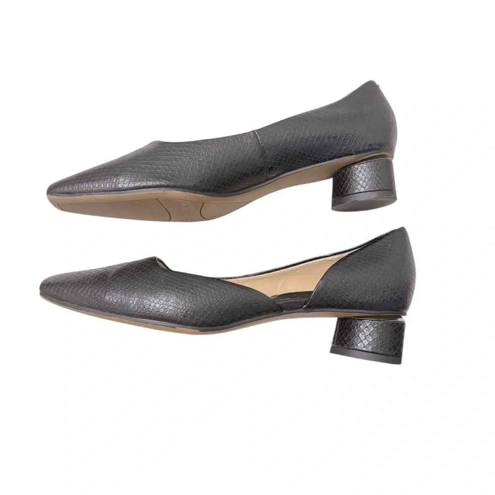 Franco‎ Sarto Citrus Snake Embossed Pump | Black Size 5.5
